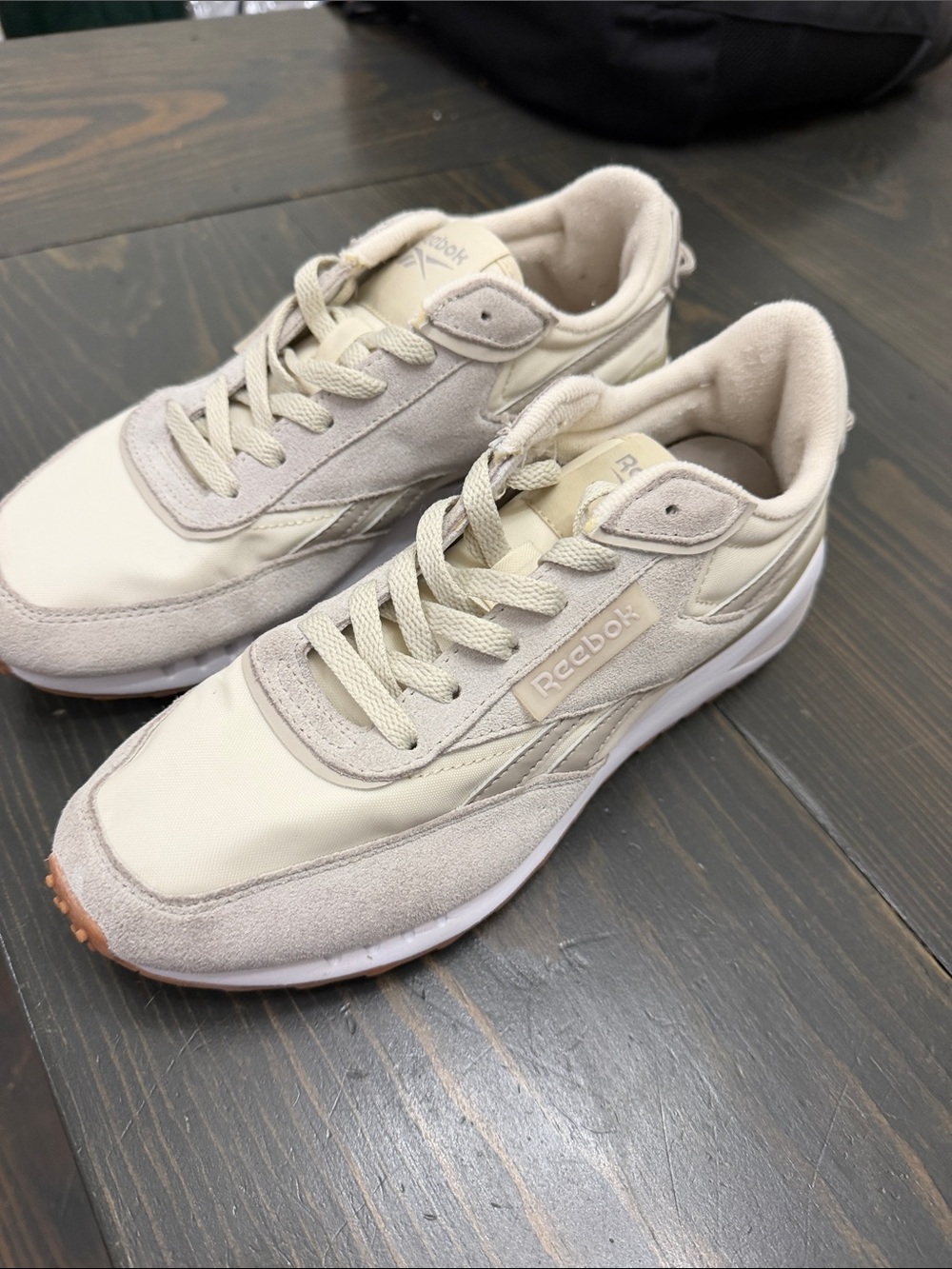 Reebok Women's Beige Cream Retro Sneakers